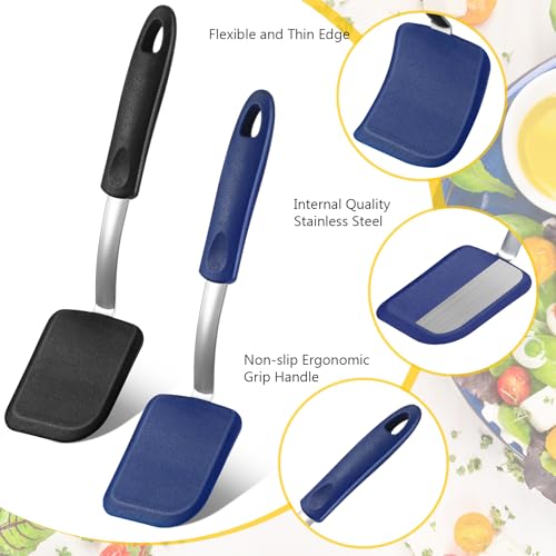 2 Pcs Mini Silicone Cookie Brownie Spatula (2 Count)