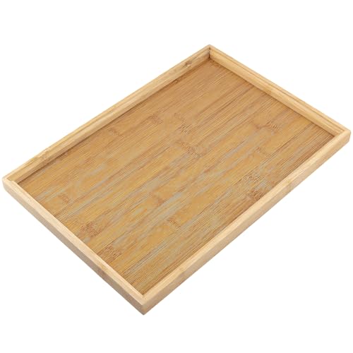 3 Pack Rectangular Bamboo Serving Tray (3 Count)