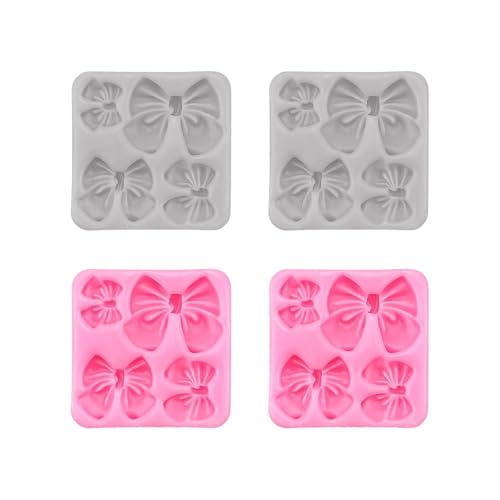 4Pcs Silicone Bow Molds for Cakes (4 Count)