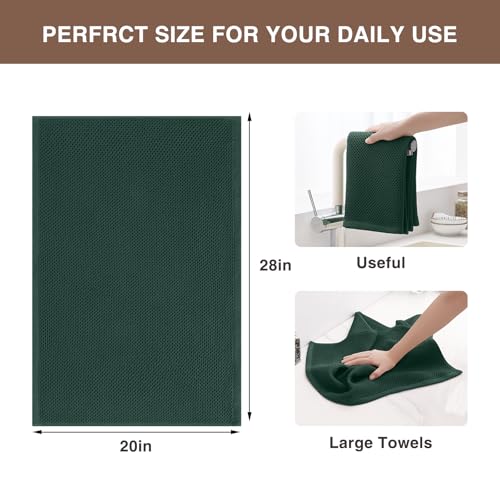 100% Cotton Oversized Waffle Weave Kitchen Towels 8 (8 Count)