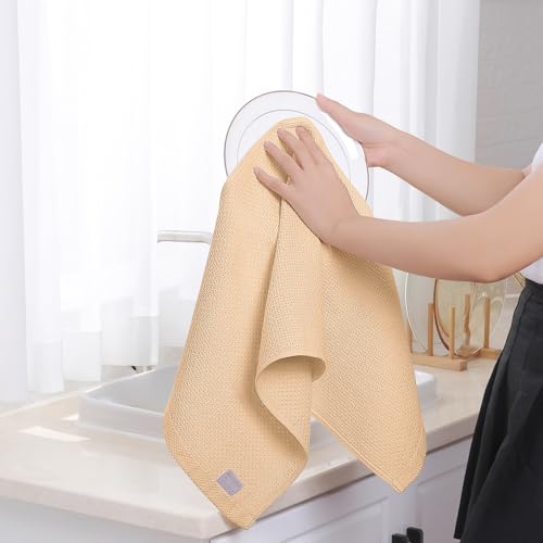 100% Cotton Waffle Weave Kitchen Dish Towels 12 (12 Count)