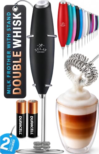 Powerful Milk Frother Wand With Duracell Batteries
