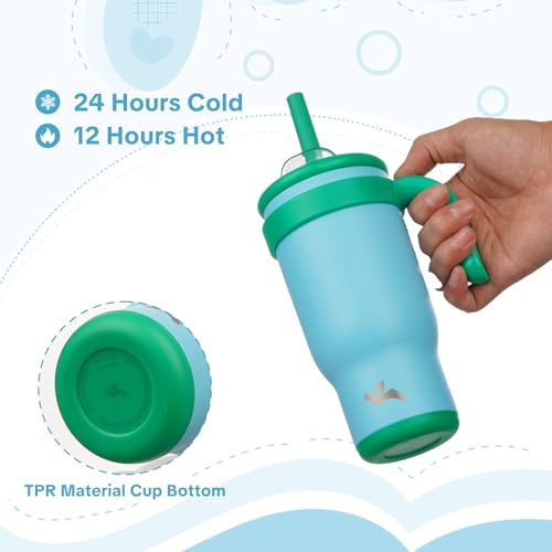 18 oz Tumbler with Handle and Straw