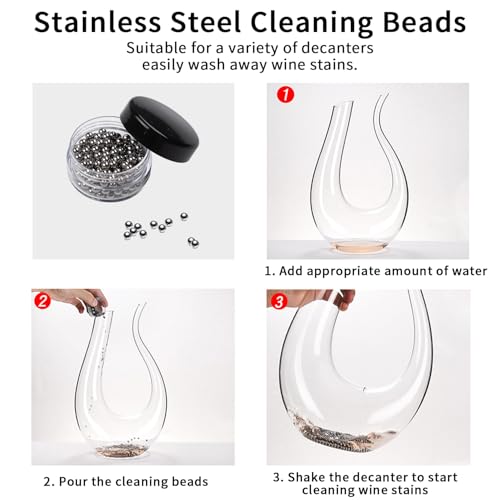 Wine Decanter Drying Stand with Rubber Coated Top to Prevent Scratches