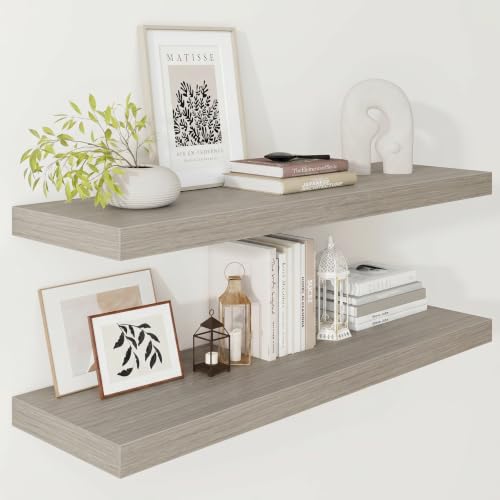 Deep Floating Shelves 36x12” Set of 2 (2 Count)