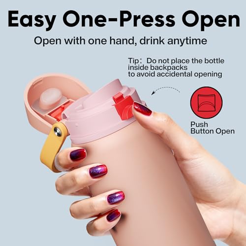 Insulated Water Bottle with Straw