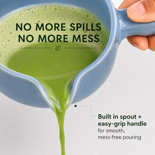 HAPPY PATH & CO Patented Matcha Bowl Set with Handle & Spout