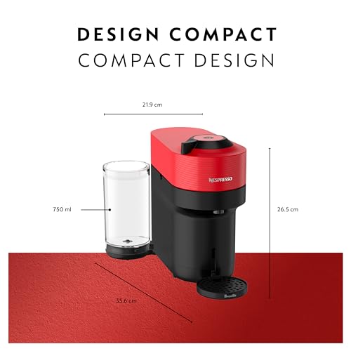 Vertuo Pop+ Coffee and Espresso Maker by Breville with Milk Frother