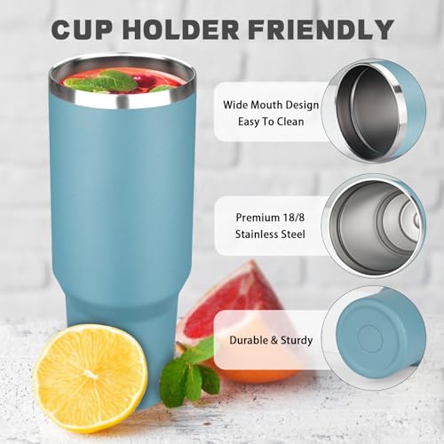 40 oz Tumbler with Lids and Straws