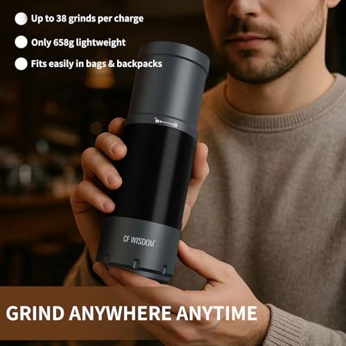 Portable Conical Burr Coffee Grinder