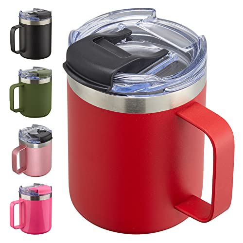 12oz Insulated Travel Coffee Mug with Handle