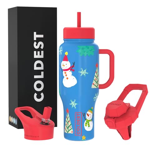 Coldest Tumbler with Handle and Straw