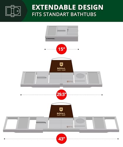 Premium Foldable Bathtub Tray Caddy