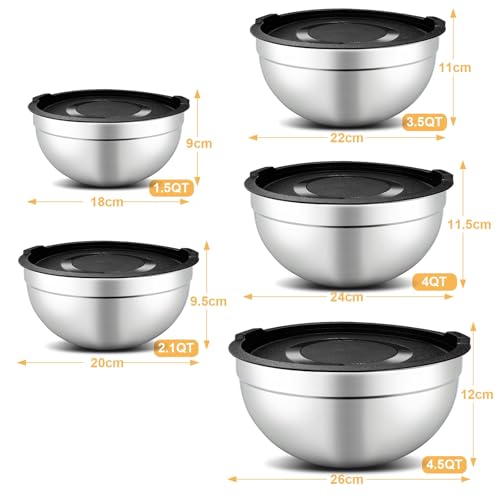 5 Piece Mixing Bowl Set (3 Count)