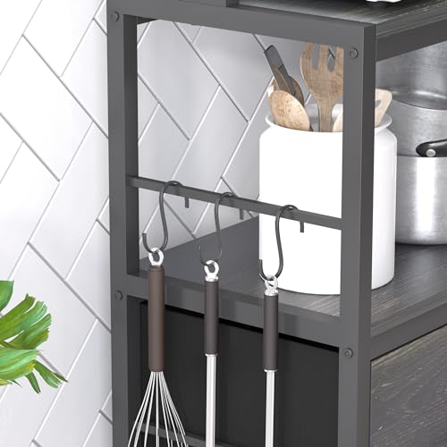 Kitchen Bakers Rack with Baskets