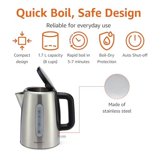 Electric Stainless Steel Kettle for Tea and Coffee