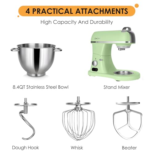8.4QT Commercial Stand Mixer 800W with Aluminum Die Casting Meets the Standard of NSF