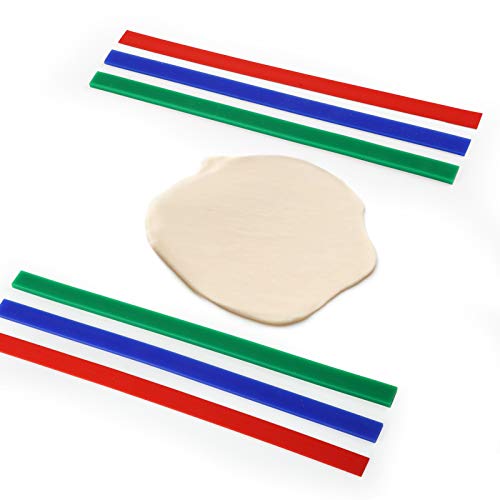 6Pcs Silicone Rolling Pin Guides Non (6 Count)