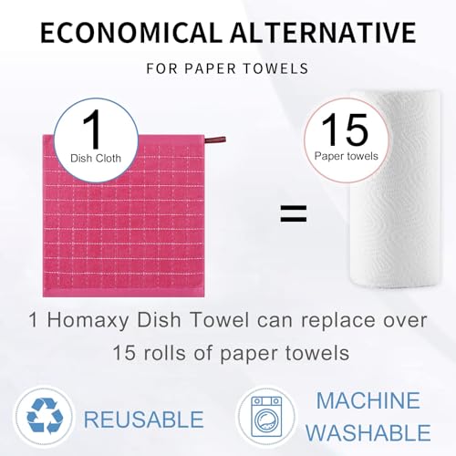 100% Cotton Terry Kitchen Towels (12 Count)