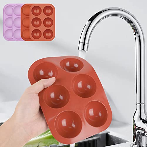 4Pack 6 Cavity Semi Sphere Silicone Mold (24 Cavity Count)