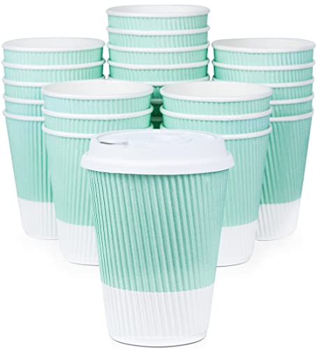 Disposable Coffee Cups With Lids (90 Count)