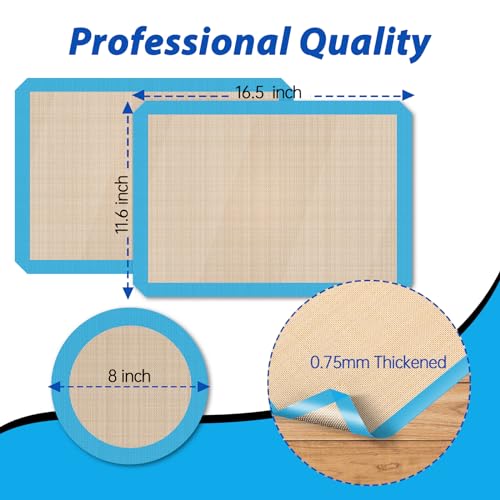 3 Pack Silicone Baking Mats (3 Count)