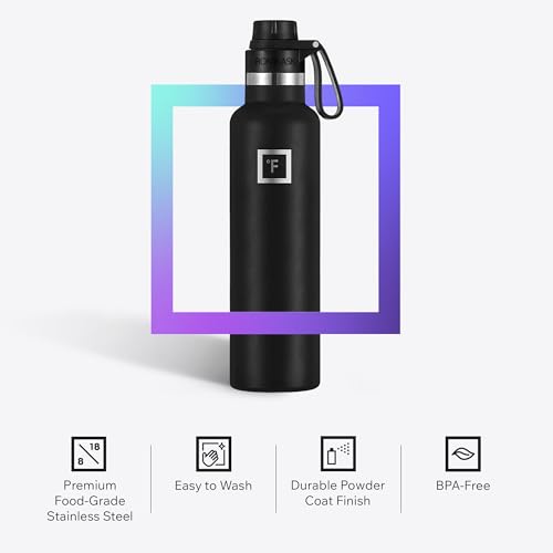 24 oz Narrow Mouth Water Bottle with Spout