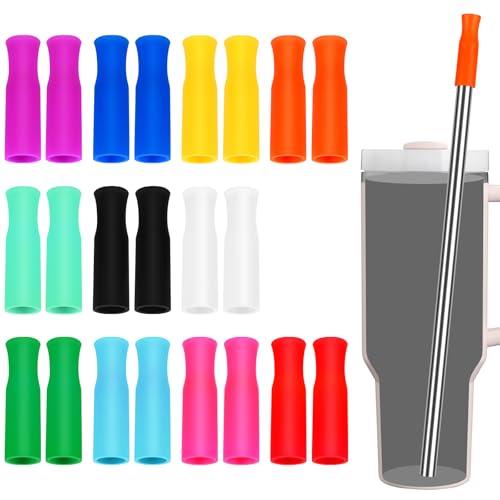 Silicone Straws Tips (22 Count)