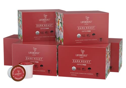 Dark Roast Low Acid Coffee K Cups (10 Count)