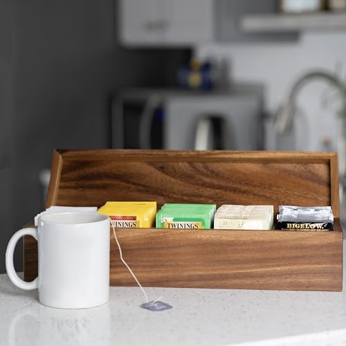 Large 5 Compartment Tea Box