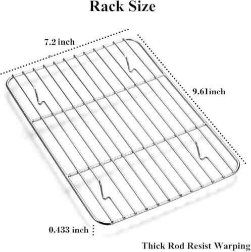 Baking Sheet with Rack Set [2 Sheets + 2 Racks]