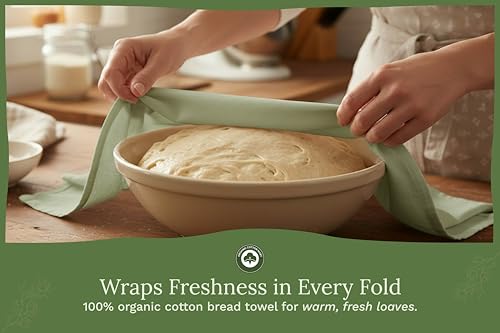 Sage Green Flour Sack Tea Towels (5 Count)