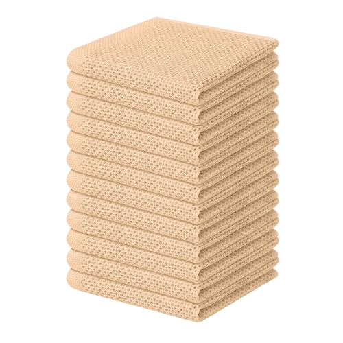 100% Cotton Waffle Weave Kitchen Dish Cloths 12 (12 Count)