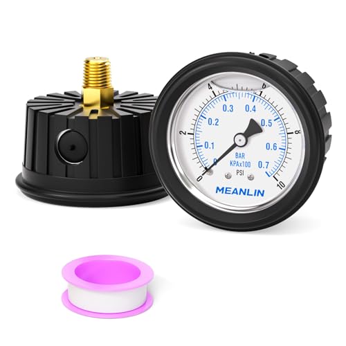 0~10Psi Stainless Steel Liquid Filled Pressure Gauge 1