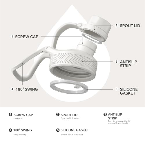 Insulated Stainless Steel Water Bottle with 2 Leak