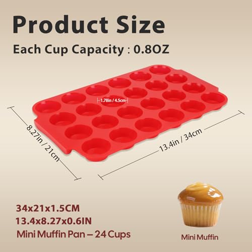 2 Pack Silicone Muffin Pan for Baking (2 Count)