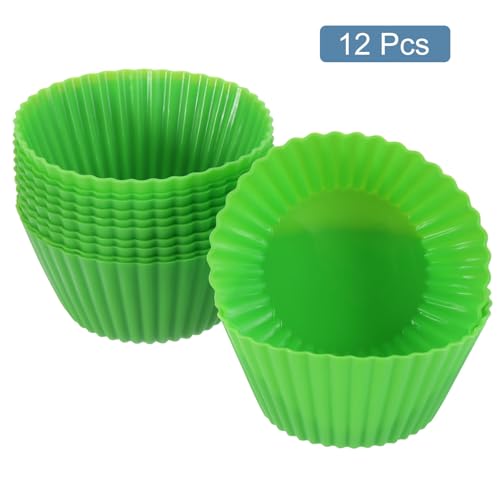 12Pcs Silicone Cupcake Liners