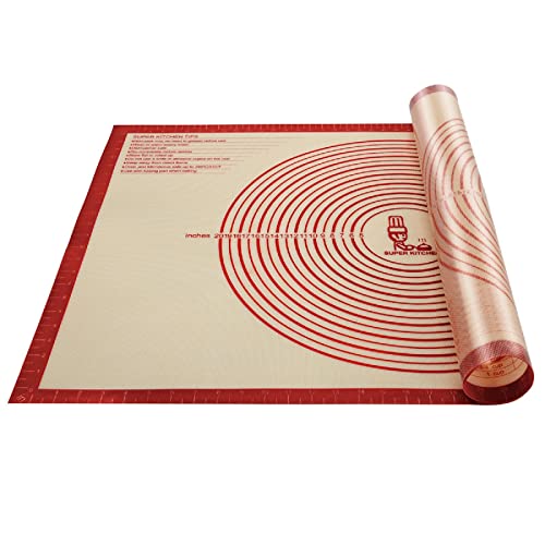 Non slip Silicone Pastry Mat Extra Large Measurements 36''x 24'' Baking Mat