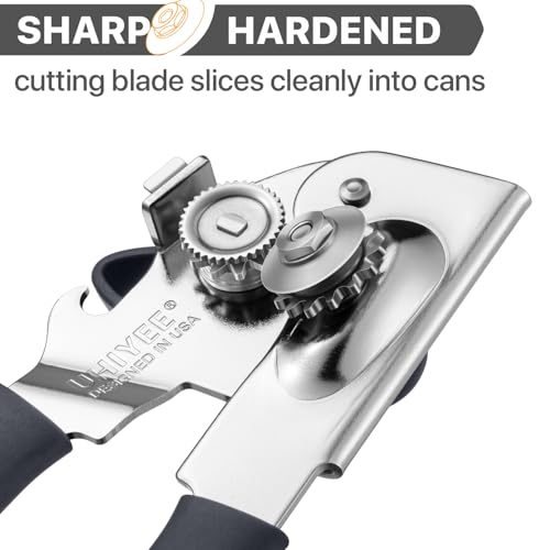 Heavy Duty Hand Can Opener with Comfortable Grip for Seniors
