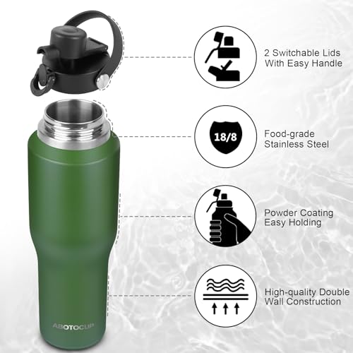 32oz Water Bottle Insulated with Powder Coated