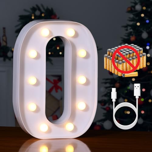 Rechargeable LED Letter Lights Sign Marquee Light Up Letters Sign for Night Light Wedding