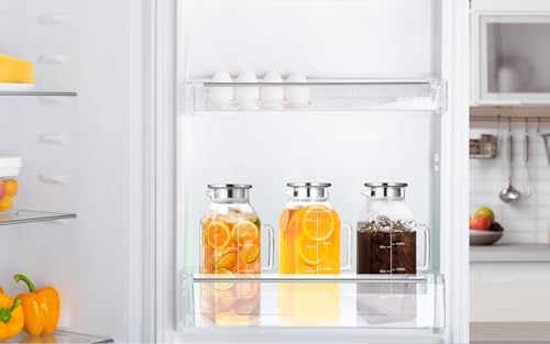 68oz Glass Pitcher with Lid and Handle for Fridge