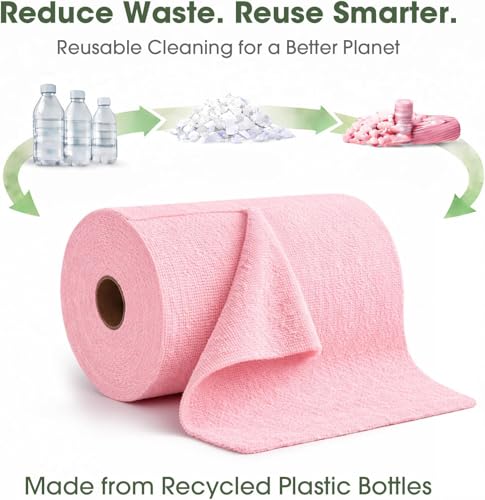 Microfiber Cleaning Cloth Roll (100 Count)