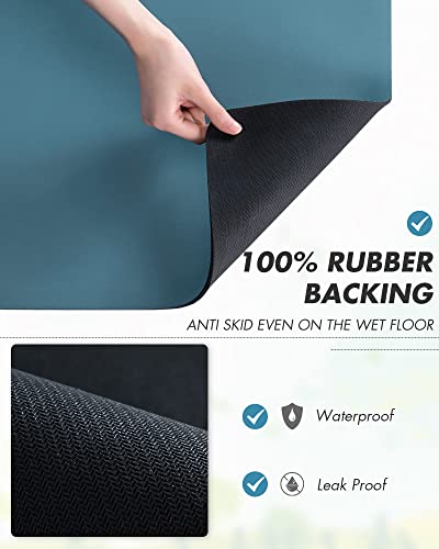 Coffee Mat Hide Stain Rubber Backed Absorbent Dish Drying Mat for Kitchen Counter