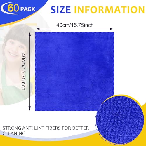 Car Microfiber Clean Cloths (60 Count)