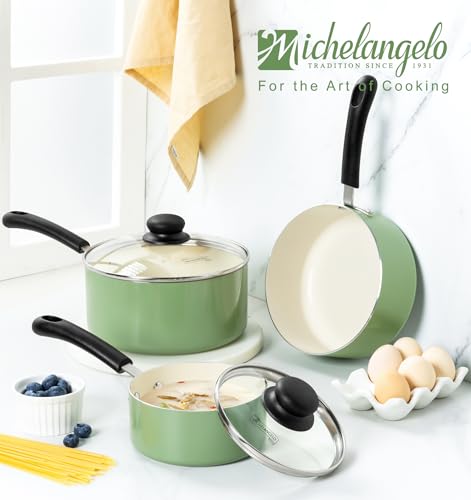 Nonstick Sauce Pan with Lid (3 Count)