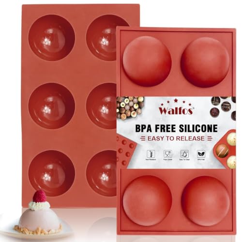 Large 6 Cavity Semi Sphere Silicone Mold