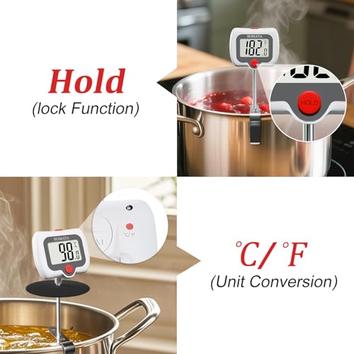 Digital Candy Thermometer with Pot Clip