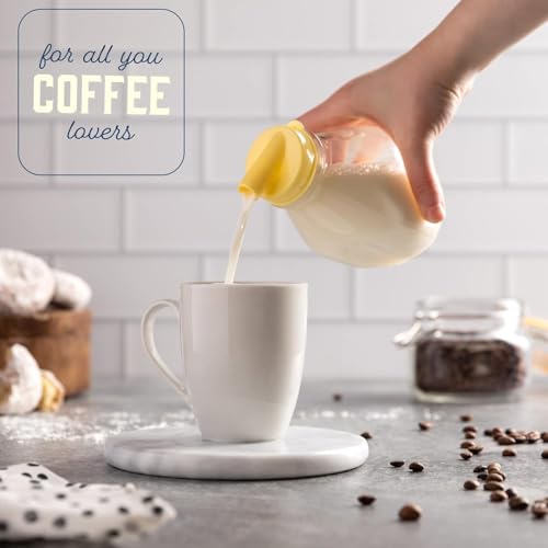 16 Oz Glass Milk Jug with Caps