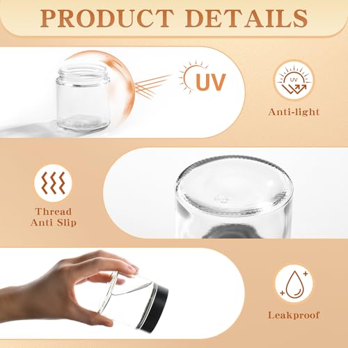 Glass Jars with Lids (24 Count)